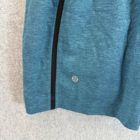Lululemon Athletica Mens Size Medium Blue Gray Shorts Athletic Built In Liner - Picture 7 of 14